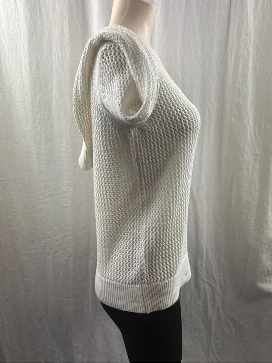 Everlane The Mesh Soft Cotton Crew in White S - Picture 8 of 13